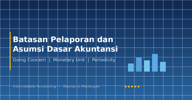 Batasan Pelaporan dan Asumsi Dasar: Going Concern, Monetary Unit, dan Periodicity